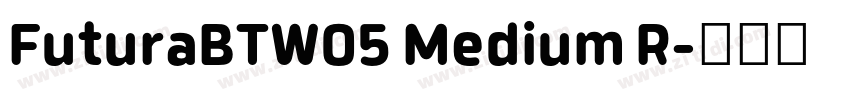 FuturaBTW05 Medium R字体转换